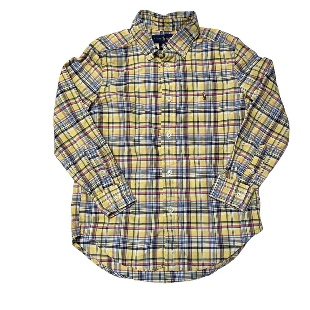 Ralph Lauren Plaid Button Up Shirt Size 6